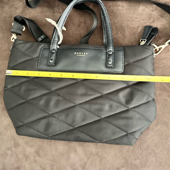 Radley London crossbody bag purse quilted black - Picture 8 of 10